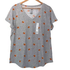 NWT SONOMA “The Everyday Tee” Just Peachy V-neck